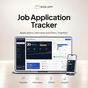 Aplicación de seguimiento de solicitudes de empleo, rastreador de búsqueda de empleo, rastreador de empleos, rastreador de entrevistas, planificador de búsqueda de empleo, planificador de carrera, rastreador de ofertas de empleo
