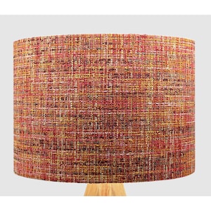 Dark Burnt Orange Woven Fabric Lampshade, Table Floor Lamp / Ceiling Pendant Small Medium Large, 20cm 25cm 30cm 35cm 40cm Fabric Light Shade