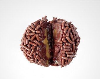 Dulce de Leche and Nutella filled Gourmet Brazilian Brigadeiros Made to Order Free Shipping