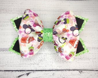 Arco di Halloween da 5 pollici, Disney Halloween, Archi Disney, Fiocchi di Halloween, Fiocchi adorabili per capelli, Arco fatto a mano, Fiocchi da 5 pollici, Archi grandi, Clip alligatore