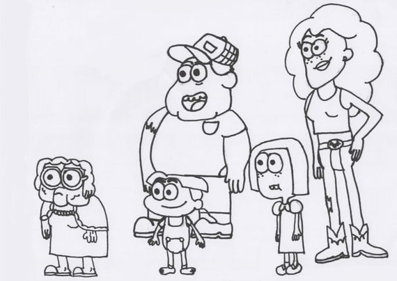 big family coloring pages