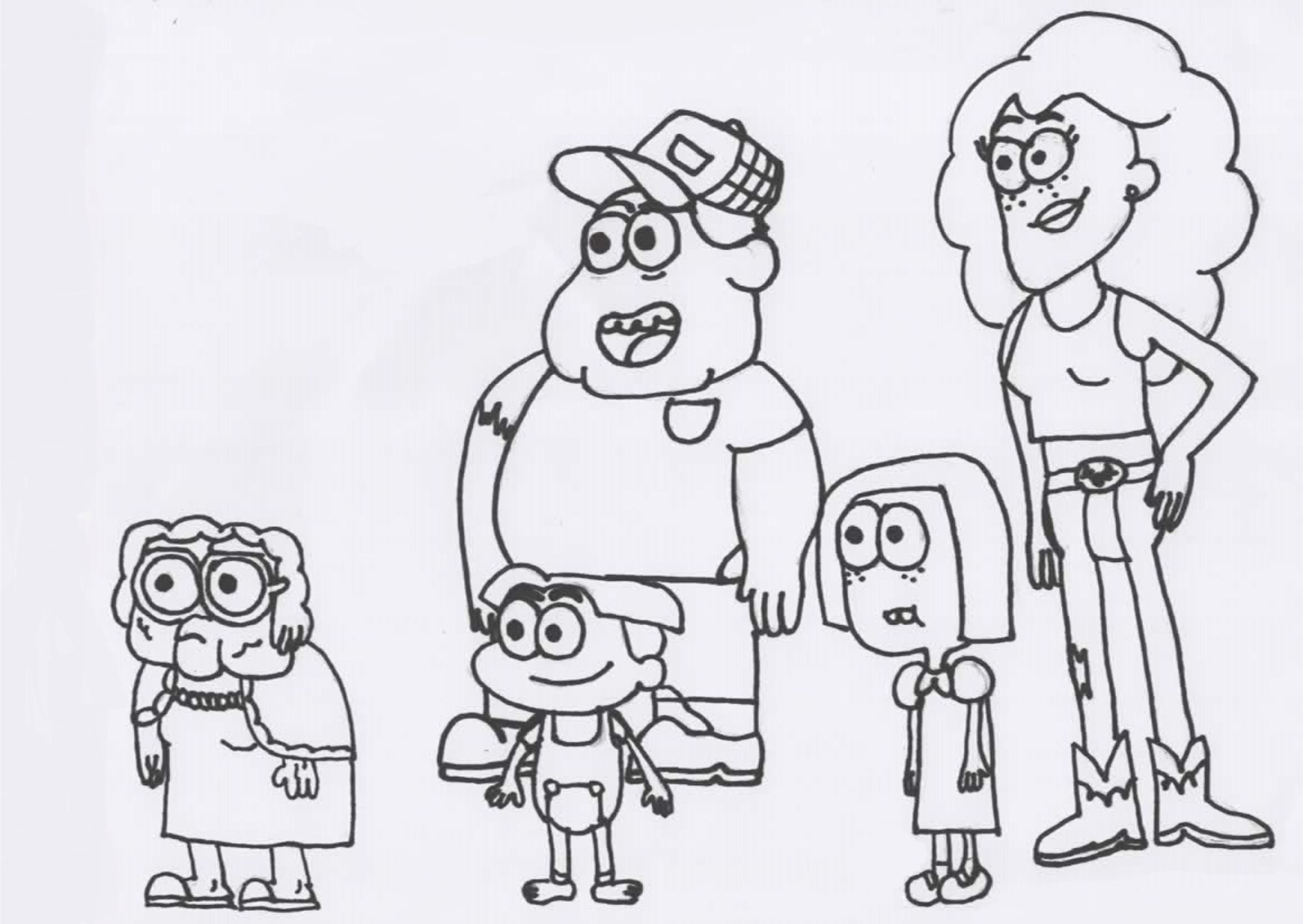Big City Green Coloring, Big City Green, the Green Family, Cricket