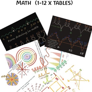 Waldorf form drawing and math Steiner homeschool times tables