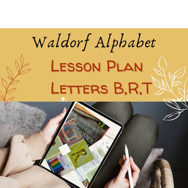 Waldorfbokstäverna, lektionsplan B, R och T Steiner, digital hemundervisning