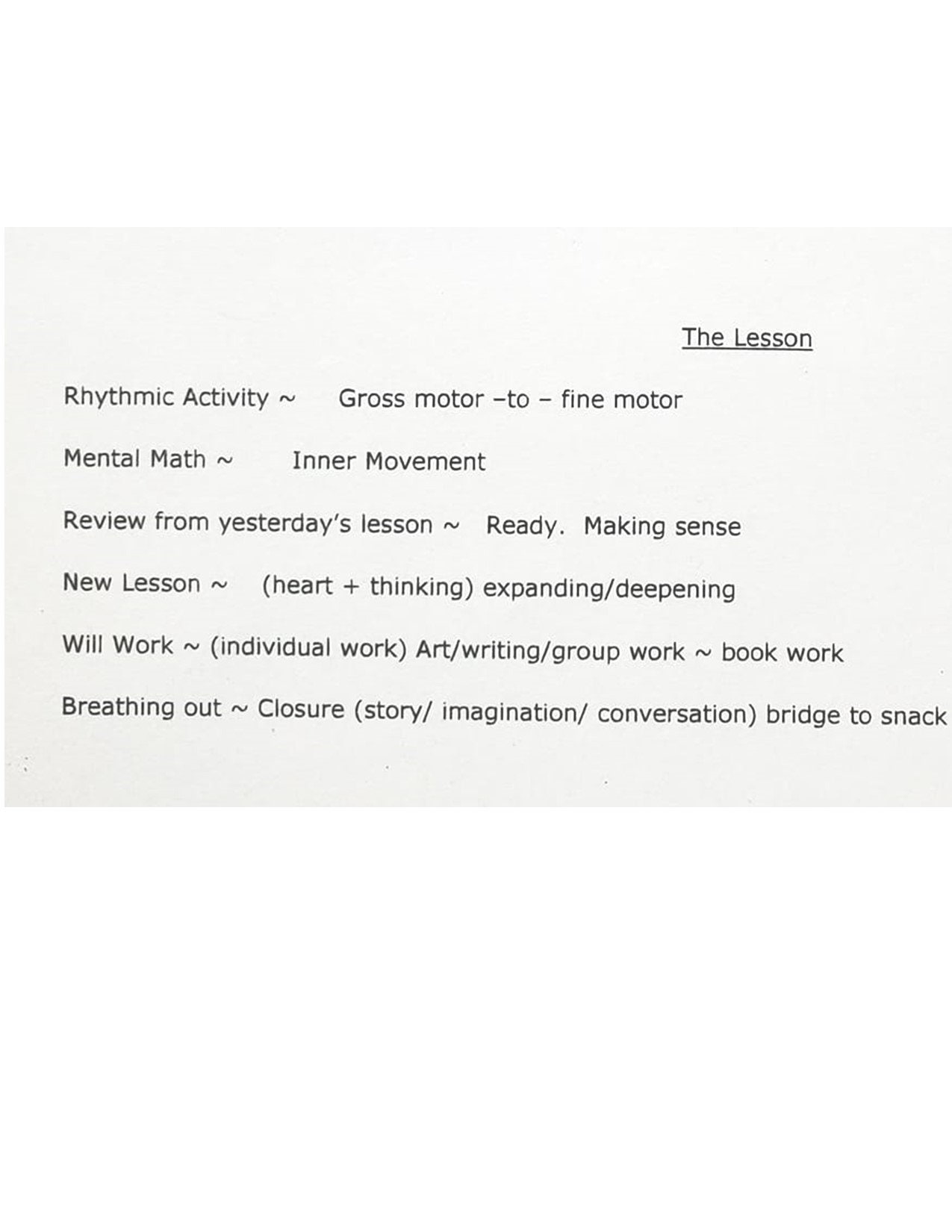 Waldorf Lesson Plan Digital Download Planner School Homeschool Steiner