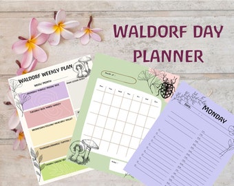 Waldorf school day planner school homeschool daily planning