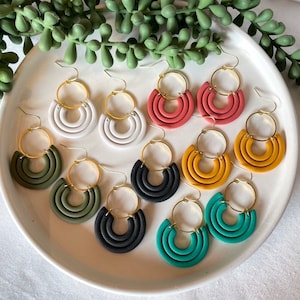 THE GLORIA  | clay earrings | handmade | lightweight | hypoallergenic