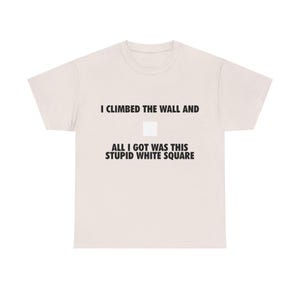Teken van de wereld van de regen van communicatie T-shirt | Grappig shirt met vijf kiezelstenen | Shirt Rain World Stortbui