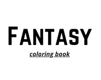 Fantasy coloring book