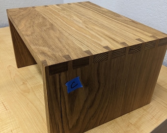 Solid Wood Laptop Riser | Monitor Stand | Plant Stand –  Dovetail Joints – Durable Oil Finish. Custom sizes available!