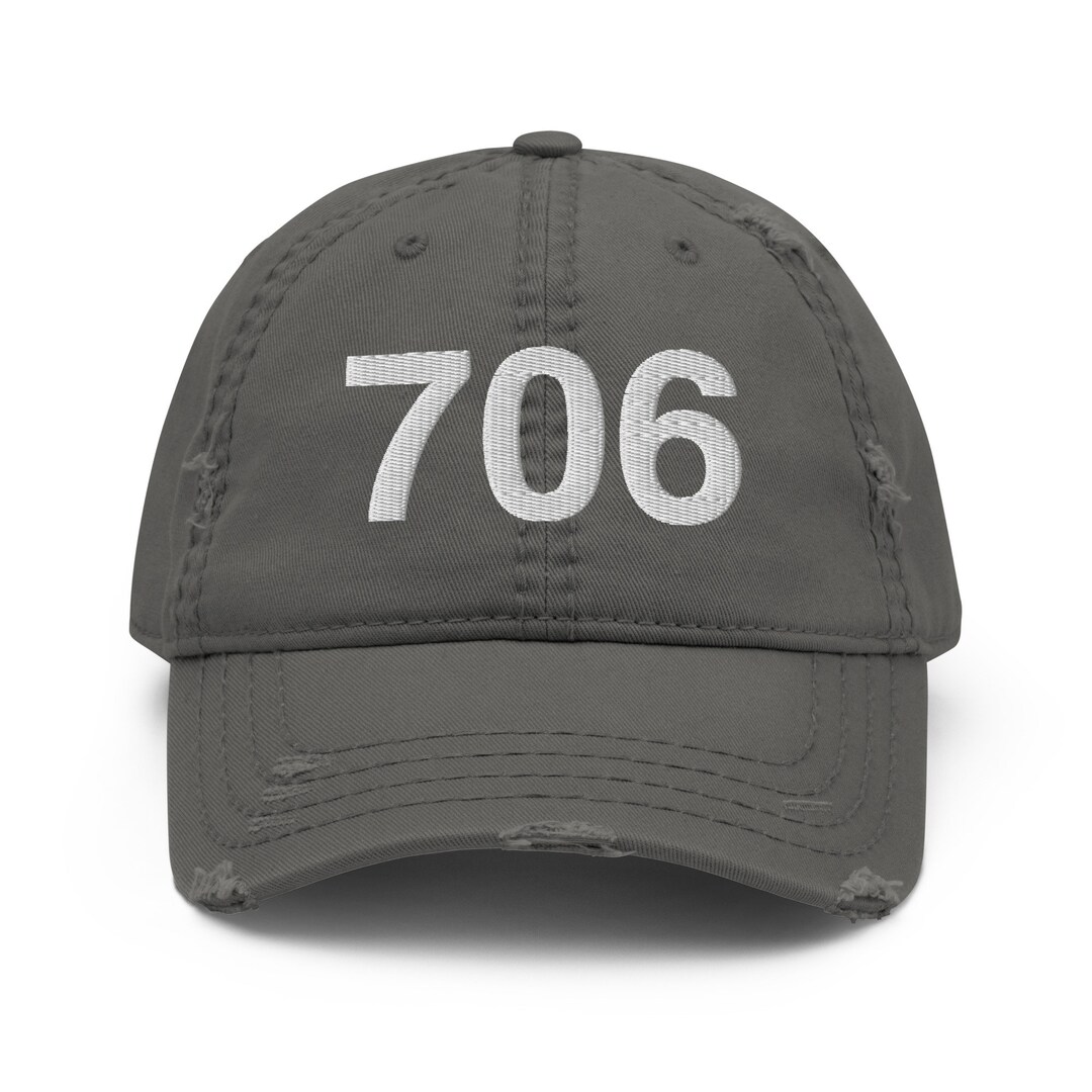 706 Athens GA Area Code Distressed Dad Hat - Etsy