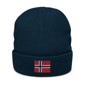 Flag of Norway Recycled Polyester Cuffed Beanie