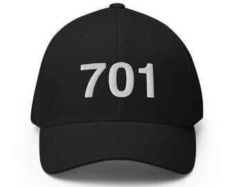 701 North Dakota Area Code Closed Back Hat