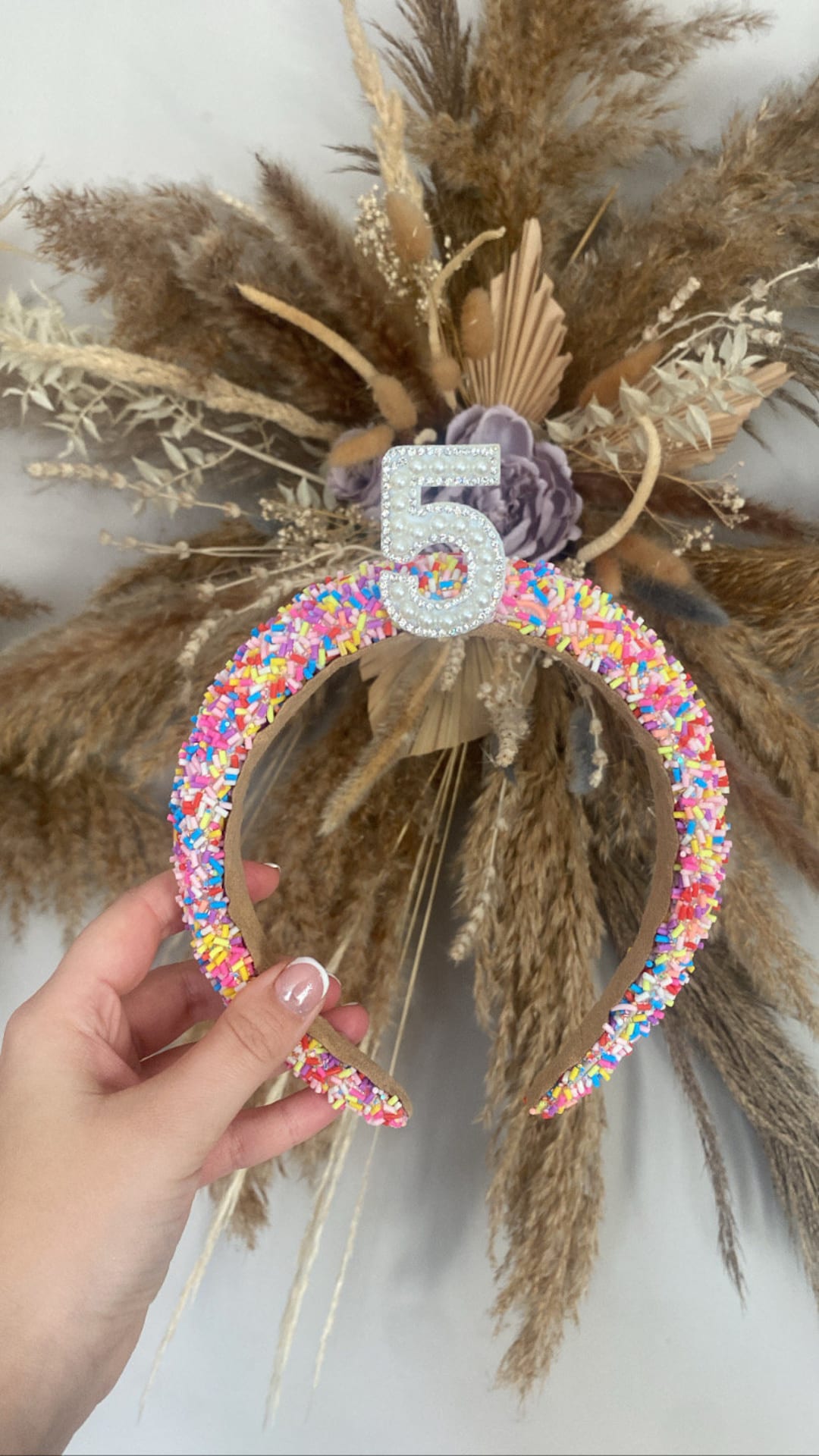 Childrens Birthday Sprinkle Headband Any Age , Colourful Headband, Birthday Headband, Birthday