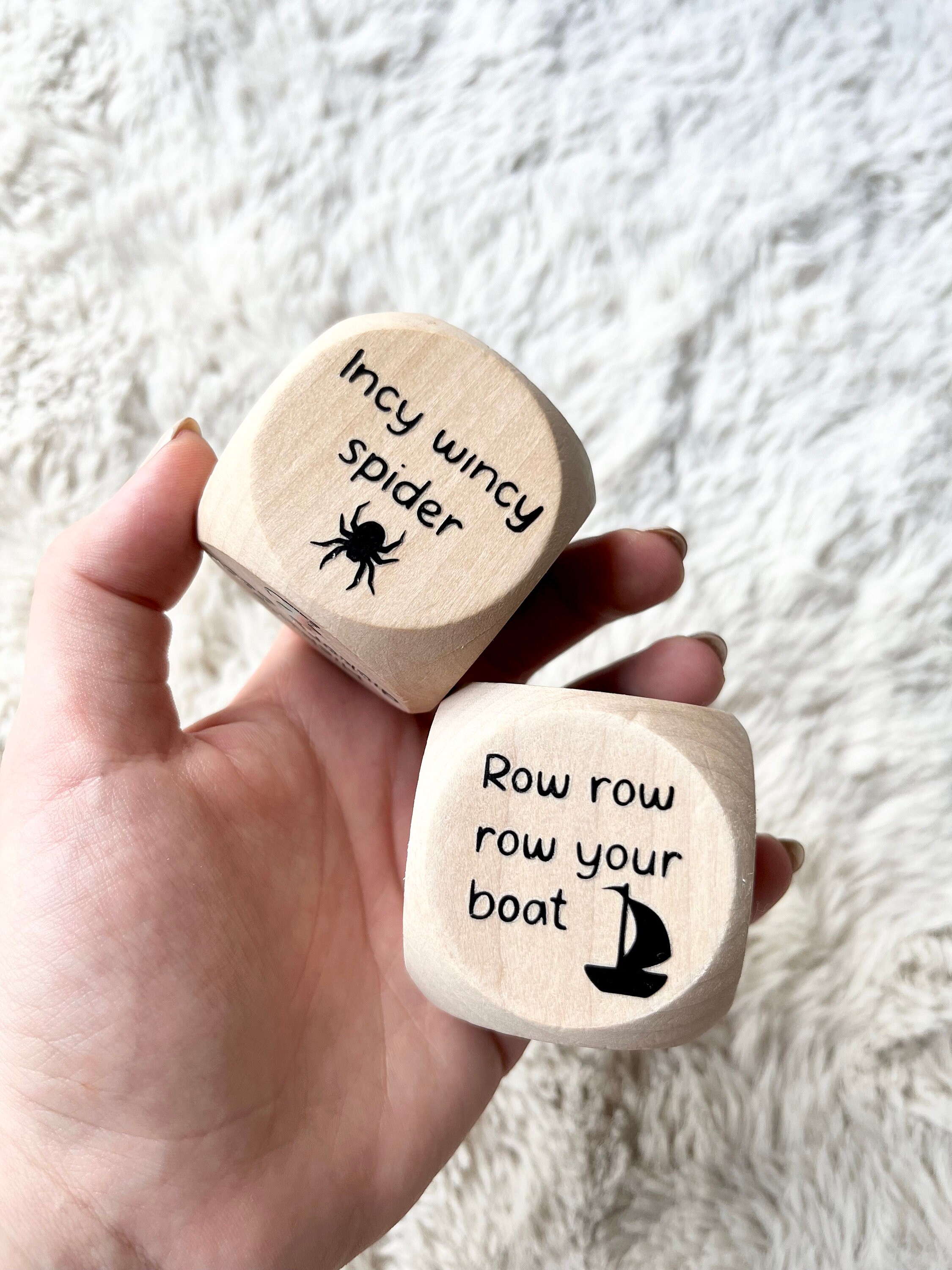 Nursery Rhyme Activity Dice Nursery Songs Rhymes Classic Etsy Australia