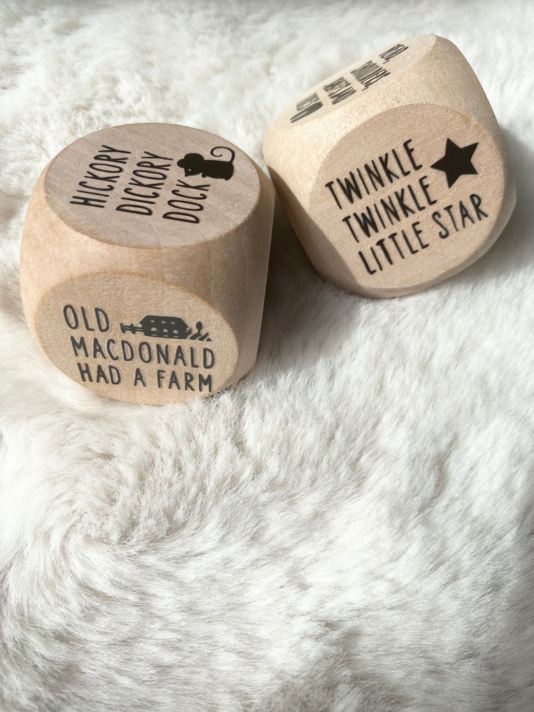 Nursery Rhyme Activity Dice Nursery Songs Rhymes Classic Etsy