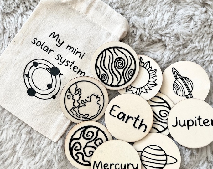 Mini solar system, Space, Space Toys, Wooden Toys, Rocket, Astrology, Astronaut, Galaxy, Space Birthday, Gift For Children