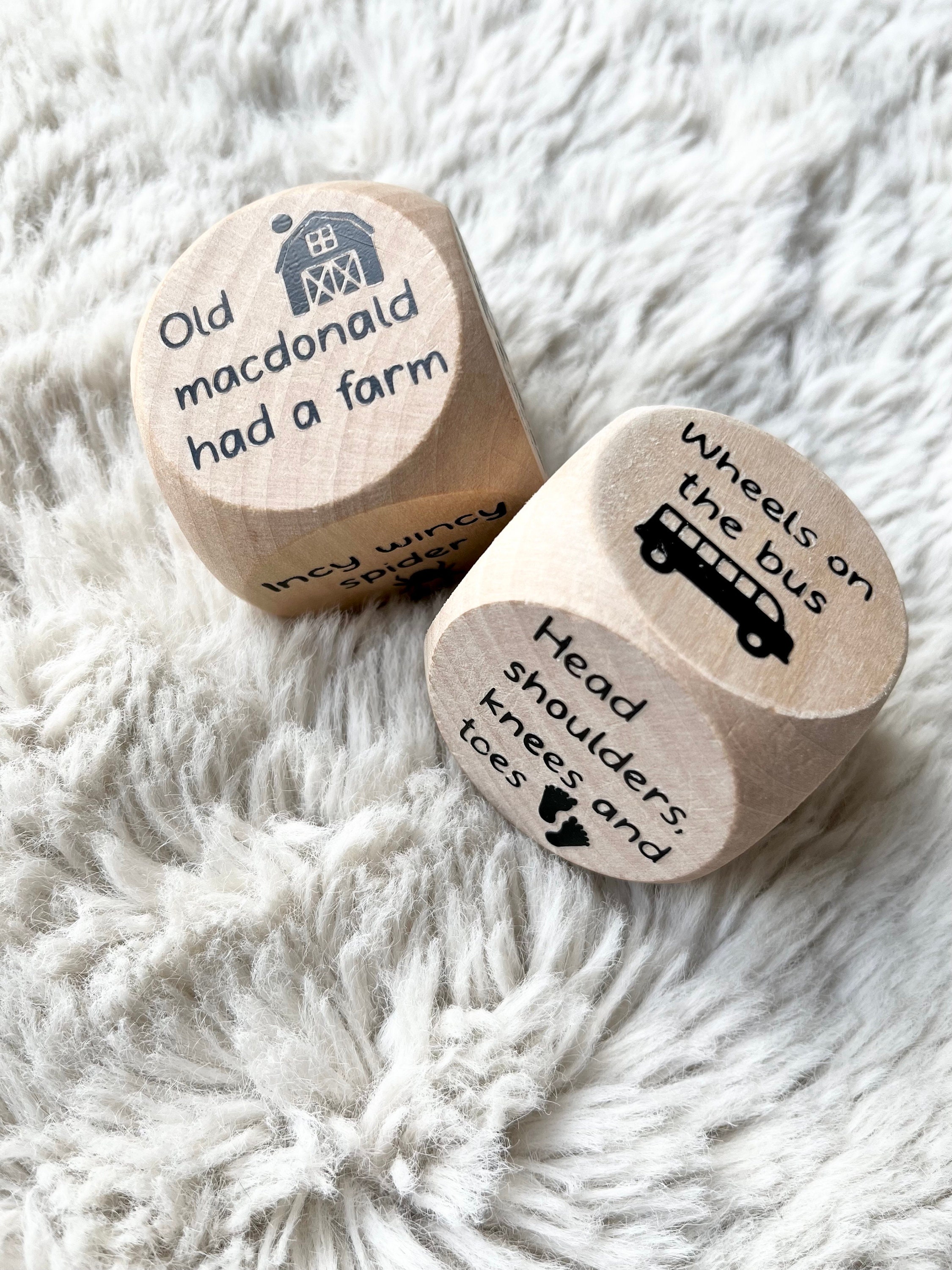 Nursery Rhyme Activity Dice Nursery Songs Rhymes Classic Etsy Australia