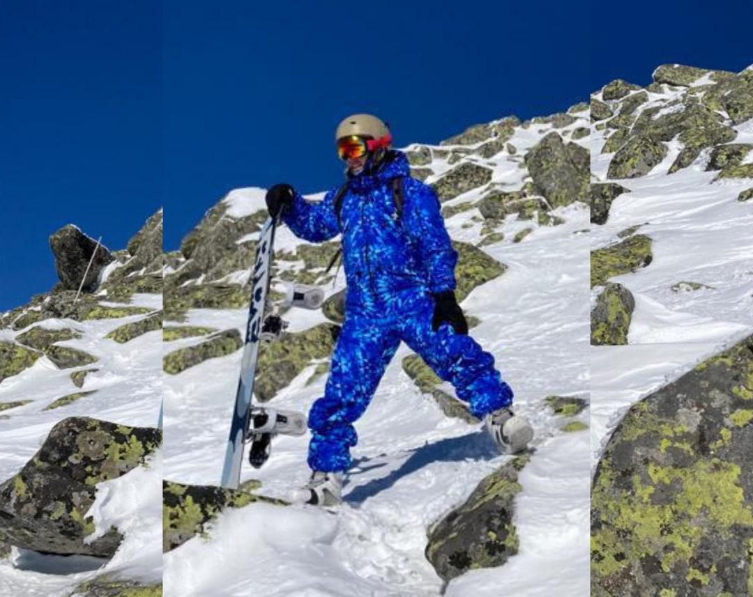 COUPLE SET: Blue Winter Ski Jumpsuits, Snowboard Clothes, Snowboard Suit,  Skiing Overall, Ski Suit Women, Matching Couple Set, Snow Suit 