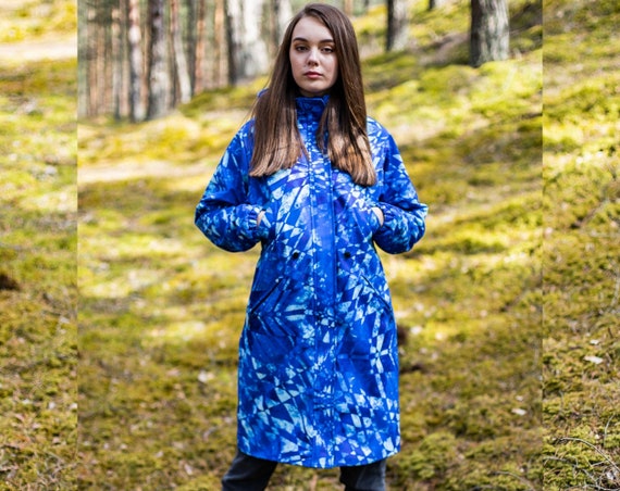 Chubasquero azul para mujer, Parka de primavera, Parka colorida, Parka con  capucha, Ropa de abrigo, Chubasquero, Parka impermeable para mujer,  bolsillos, A prueba de viento -  México