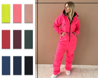 Colorful Winter Onesie, Winter jumpsuit, snowboard clothes, Snowboard suit, Skiing Overall, ski suit women, sportswear, Jumpsuit winter