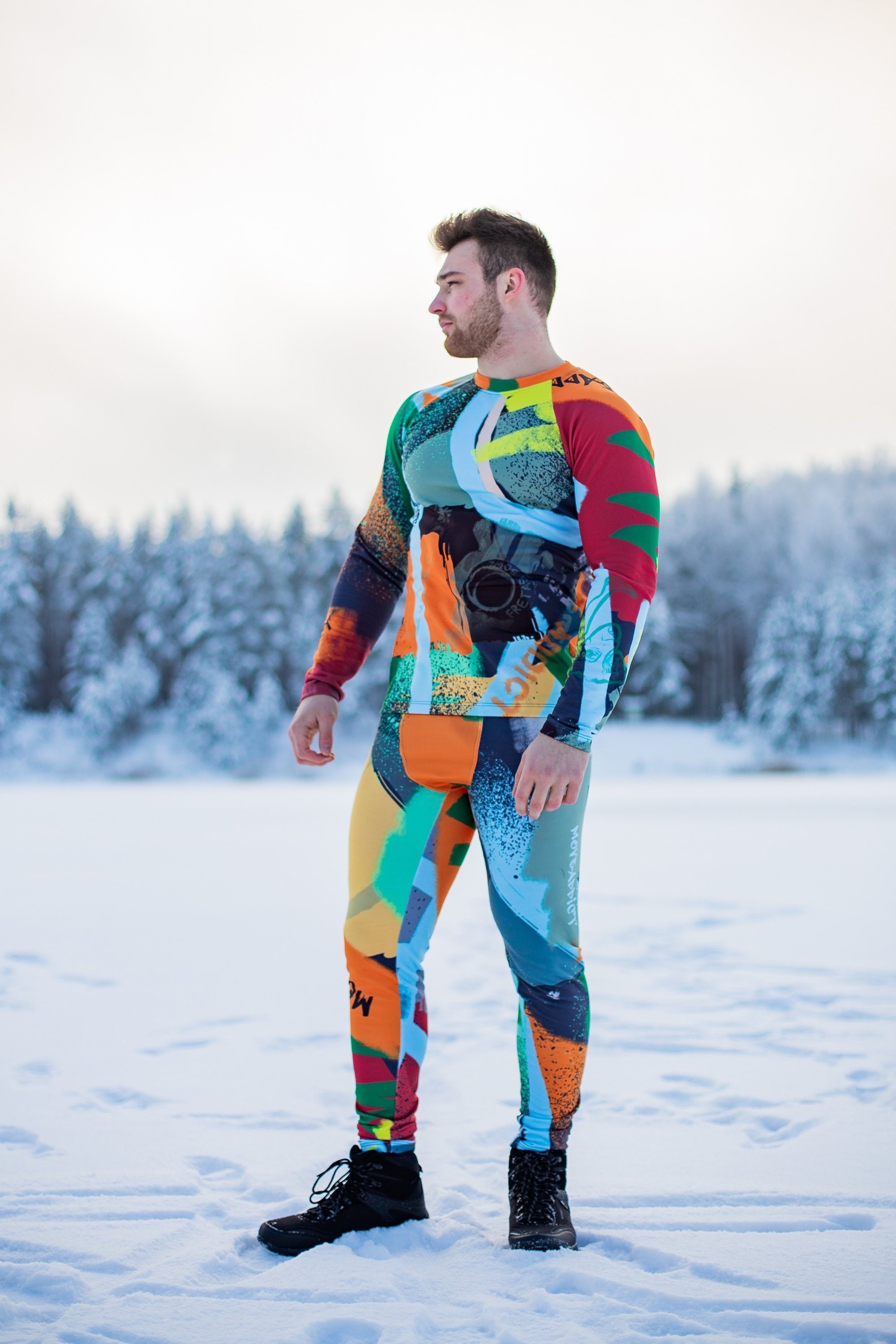 Thermal Leggings, Men's Thermal Protective Underwear, Winter Sportswear,  Leggings With Fleece, Warm Shirt, Thermal Clothes, Men's Clothing -   Finland