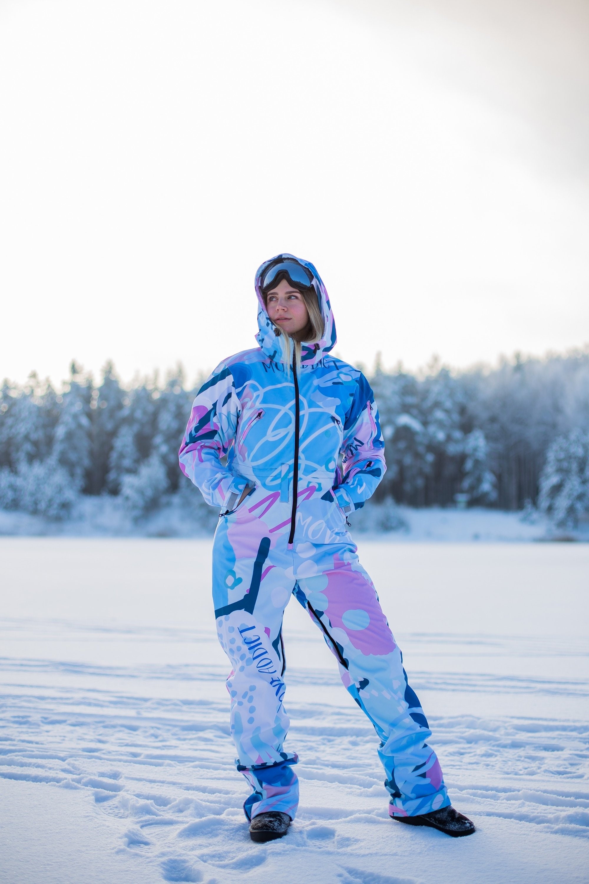 Romantic Winter Ski Onesie Jumpsuit Snowboard Clothes Snowboard