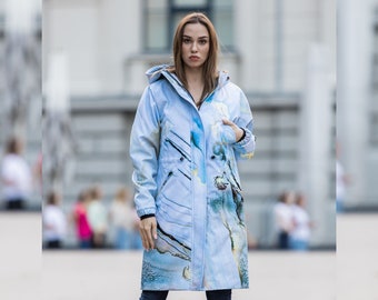 Light Blue Raincoat - Etsy