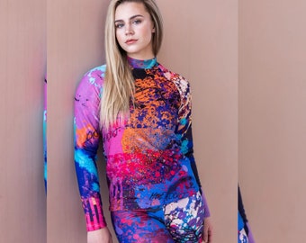 MANCYFIT Maglia Termica Donna Foderata In Pile – Maniche Lunghe – Morbida E Calda – Inverno – Top E Pantaloni Disponibili
