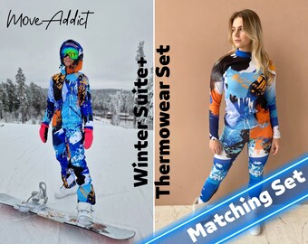 Donkerblauwe skijumpsuit voor dames: met fleece gevoerd snowboardpak