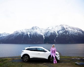 Roze waterdichte softshellparka: dameswinterjas