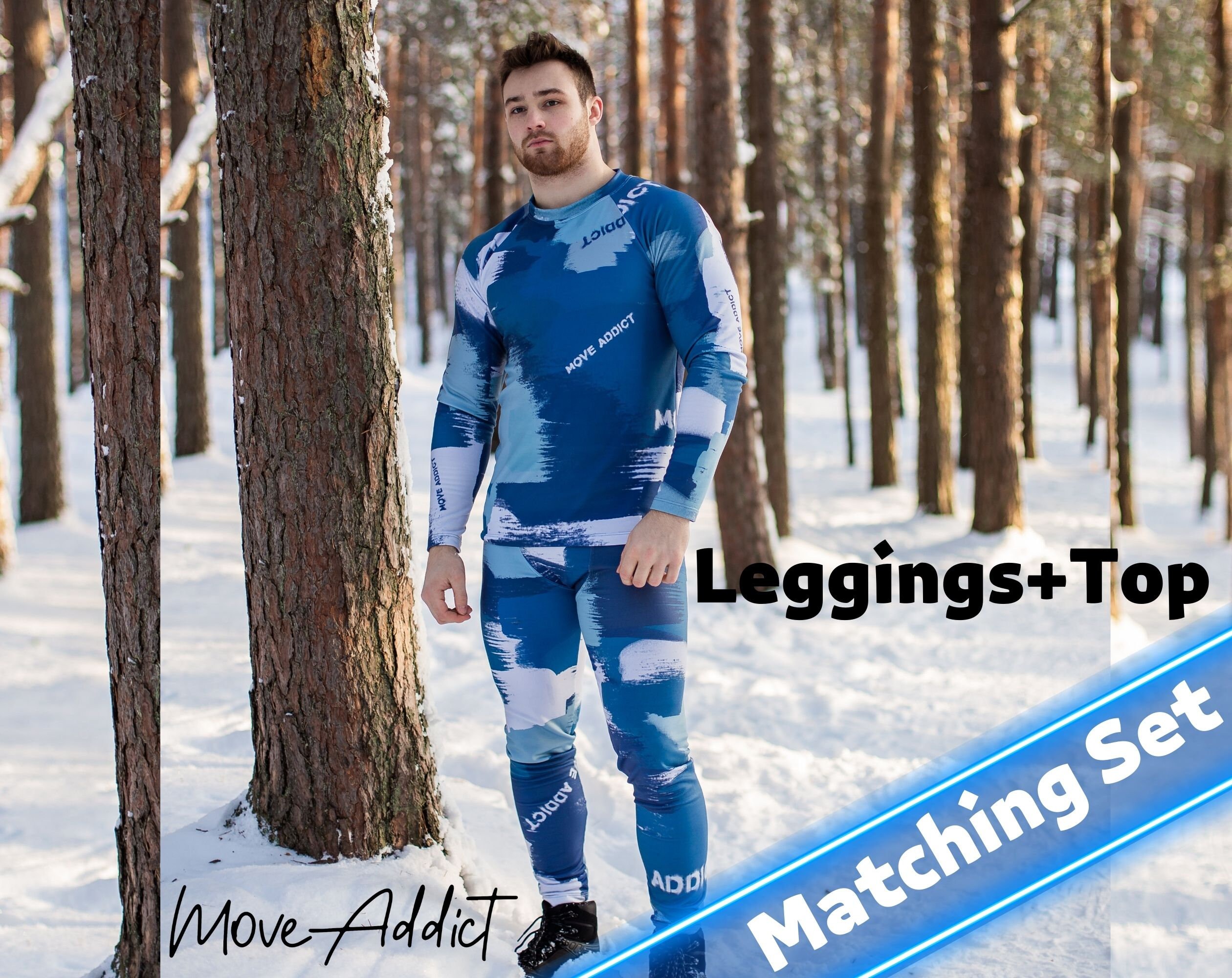Set Termico Uomo Invernale A Maniche Lunghe, 2 Pezzi (Maglia + Pantaloni), Morbido E Traspirante, Per Sci, Sport E Uso Quotidiano - 2