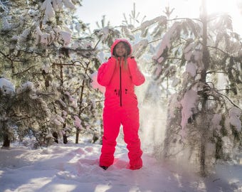 カラフルなスキージャンプスーツ：レディーススノーボードスーツ、防水