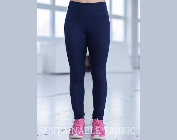 Dark Blue Leggings, Navy Leggings, High Waisted Leggings, Home Wear Leggings,  Leggings Running, Sportswear, Gym Leggings, Yoga Leggings -  Canada