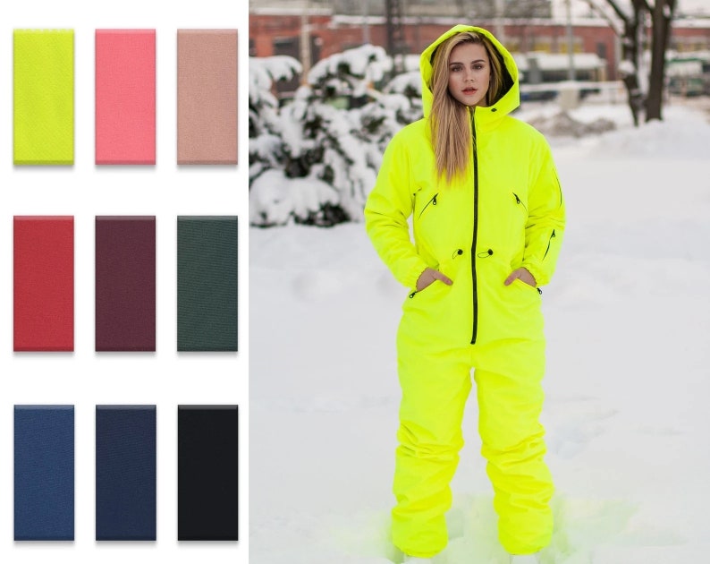 Winter jumpsuit, snowboard clothes, Snowboard suit, Skiing Overall, ski suit women, sportswear, Jumpsuit winter, Colorful Snow Suit, image 1