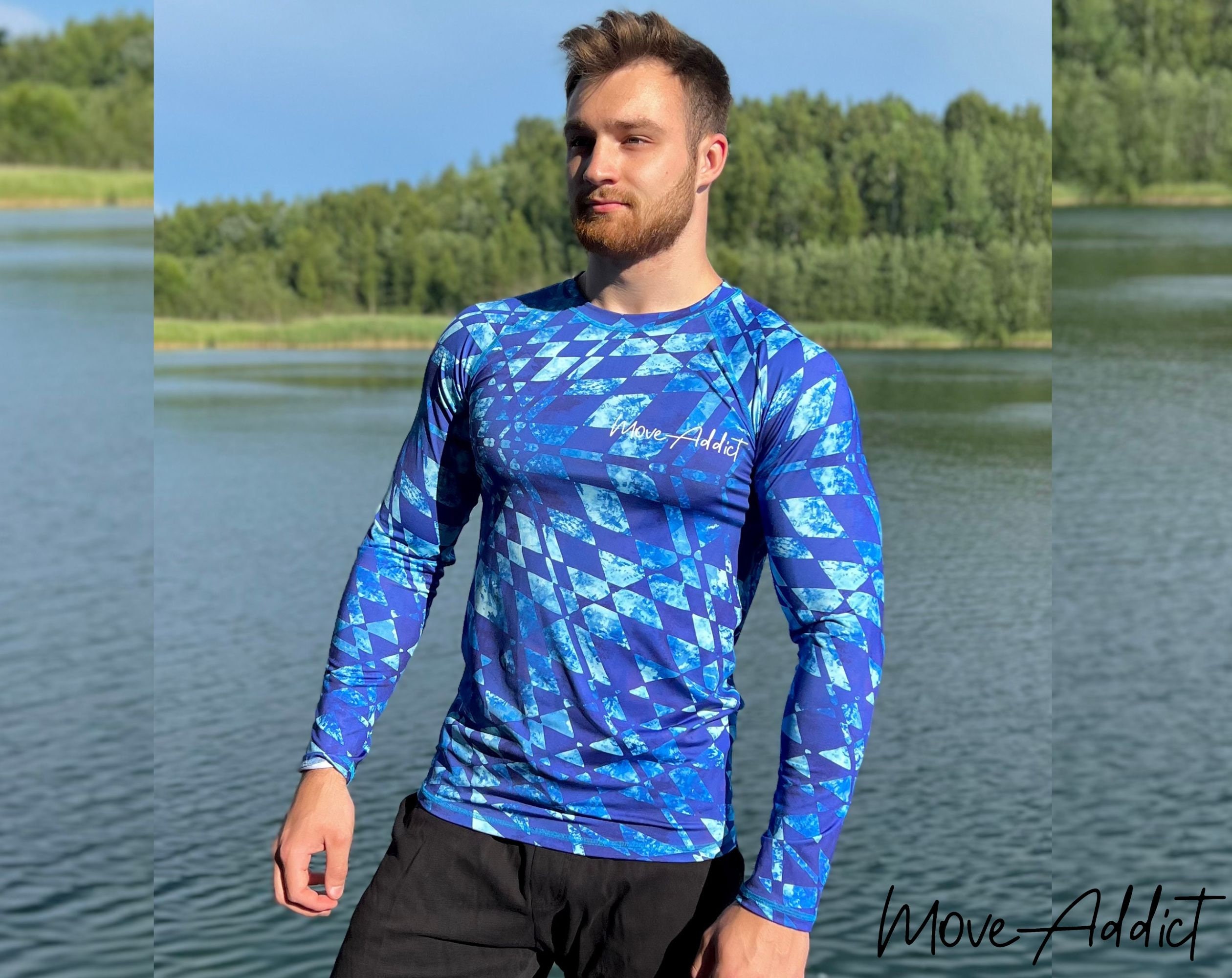 Ropa Deportiva de compresión para hombre, conjunto deportivo de 2 piezas,  camiseta de manga larga para gimnasio, correr, Crossfit, Leggings para  correr, 2 en 1 - AliExpress