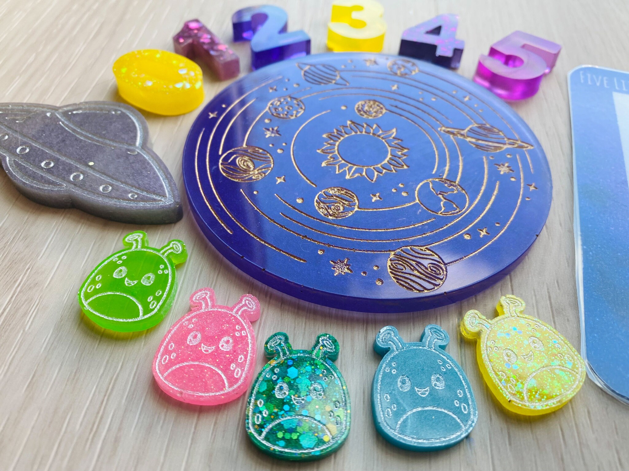 5 Little Men in A Flying Saucer Rhyme Set Etsy UK