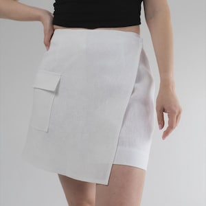Saia-shorts de cânhamo, 100% cânhamo orgânico