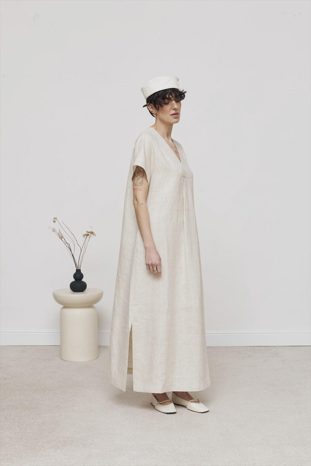 Hemp Robe Hemp Maxi Dress Lina, 100% Organic Hemp - Etsy