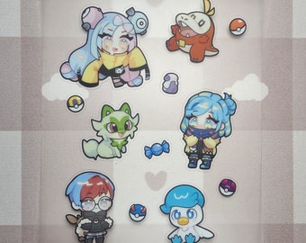 Pokémon Scarlet en Violet Gym Leaders, Trainers en Pokémon Clear Stickers