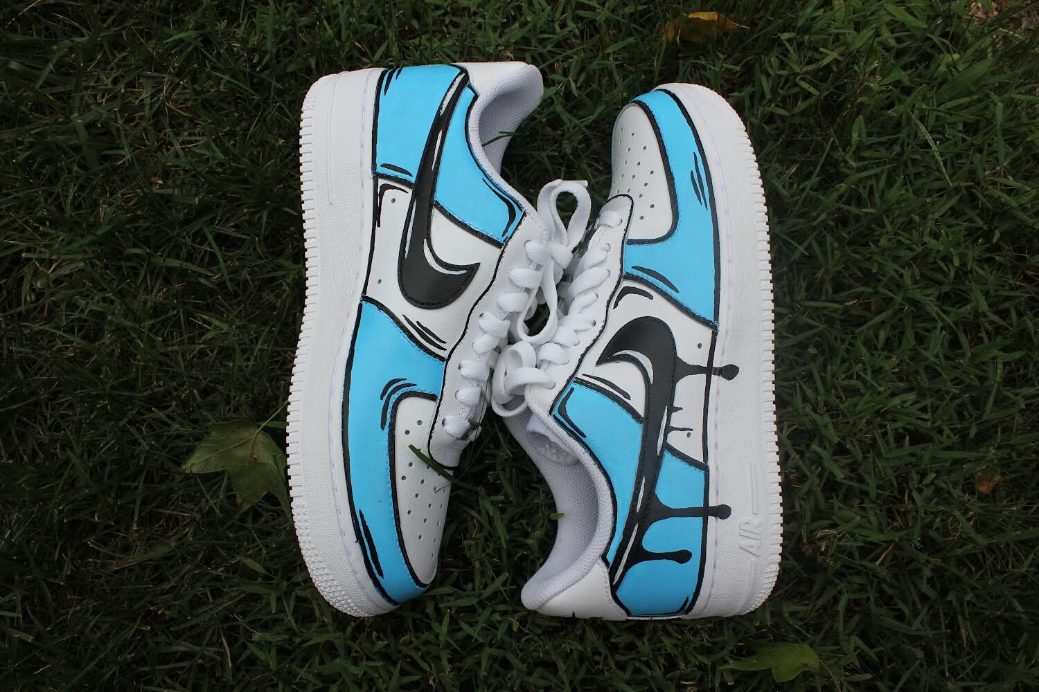 custom air force 1s cartoon