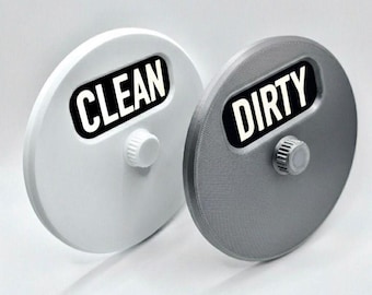DISHWASHER Clean Dirty MAGNET: Rotating Dishwasher Status Indicator, Modern Kitchen Appliance GADGET