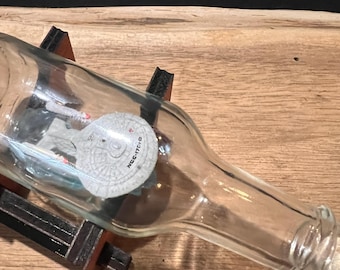 USS Enterprise NCC-1701-D  in a Shot Nip Bottle