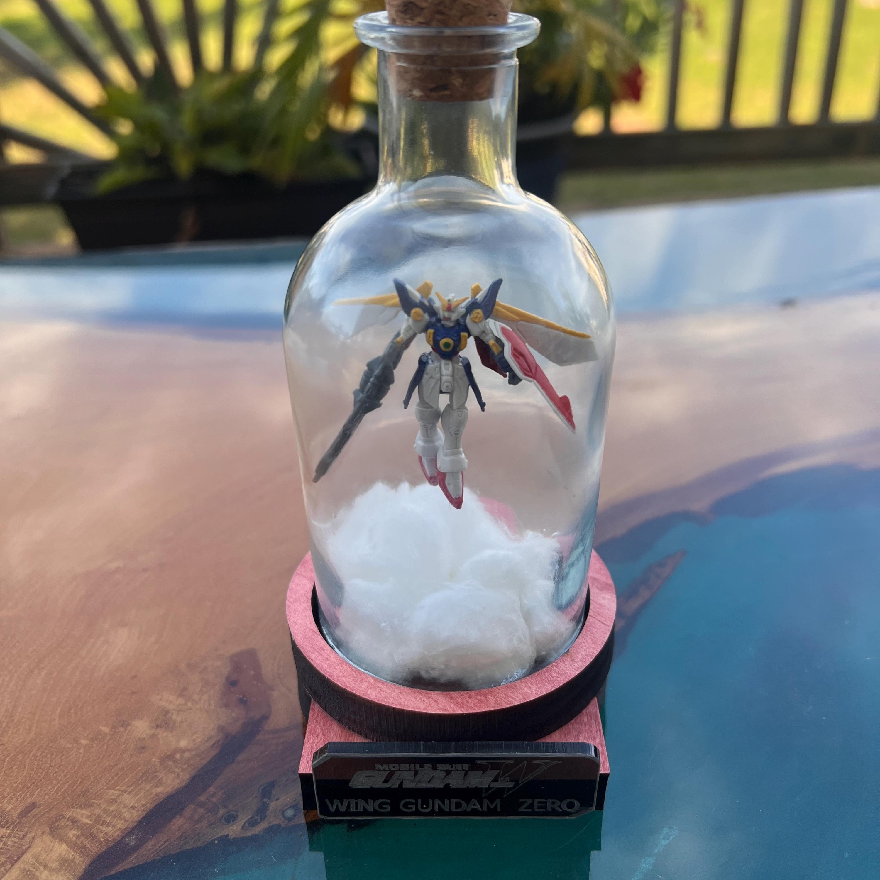 Gun.dam Wing Zero Over Clouds in a Bottle - Etsy