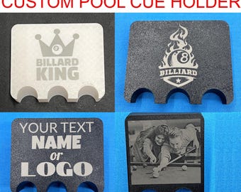 Custom Pool Cue Holder With Your Photos, Text or Graphics