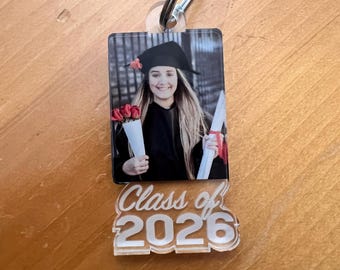 Graduation Keychain Custom 2026 Photo Acrylic Keychain