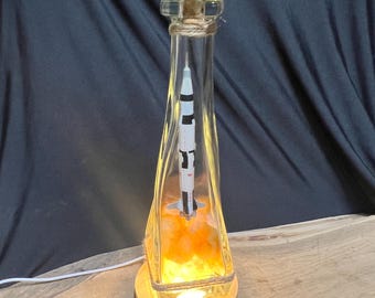 Saturn V Rocket Launch  In a Bottle