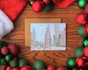Flatiron "Happy Holidays" Greeting Card