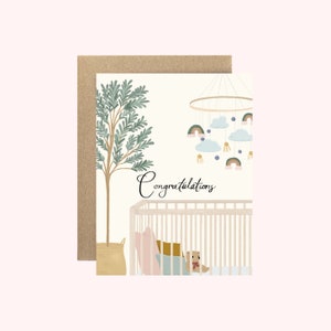 New Baby Greeting Card Congratulations