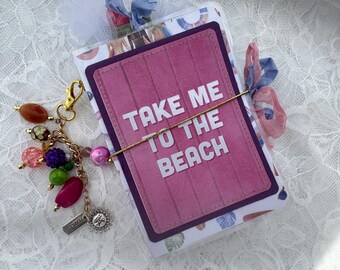 Mini Traveler's Notebook: Handmade Refillable Journal with Pockets